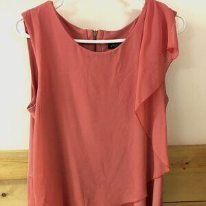 Michael Tyler Sleeveless Top, Orange, Women's size Large